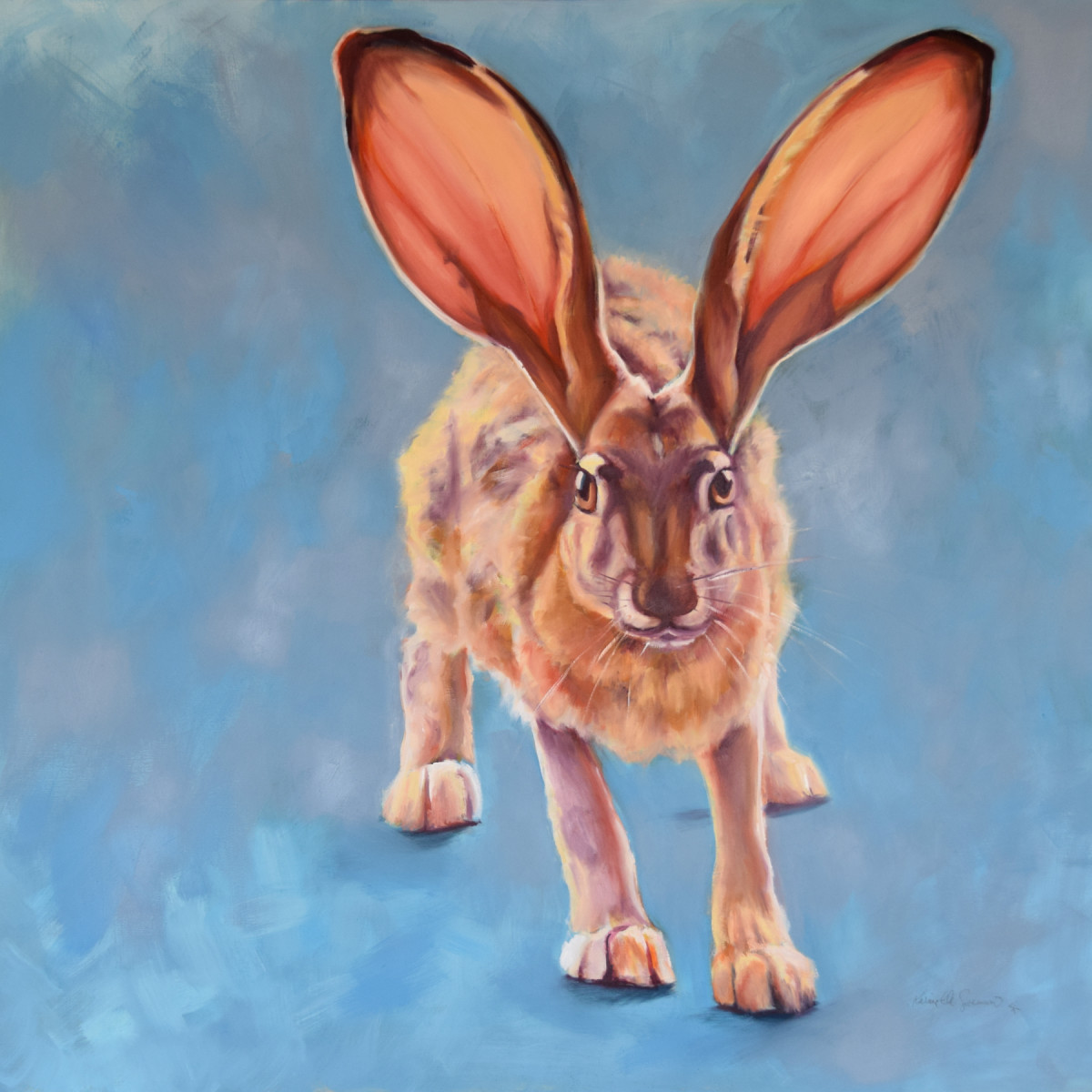 Hi (black tailed jackrabbit) by Karine Swenson 