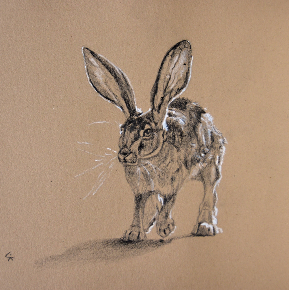 One Paw Raised by Karine Swenson 