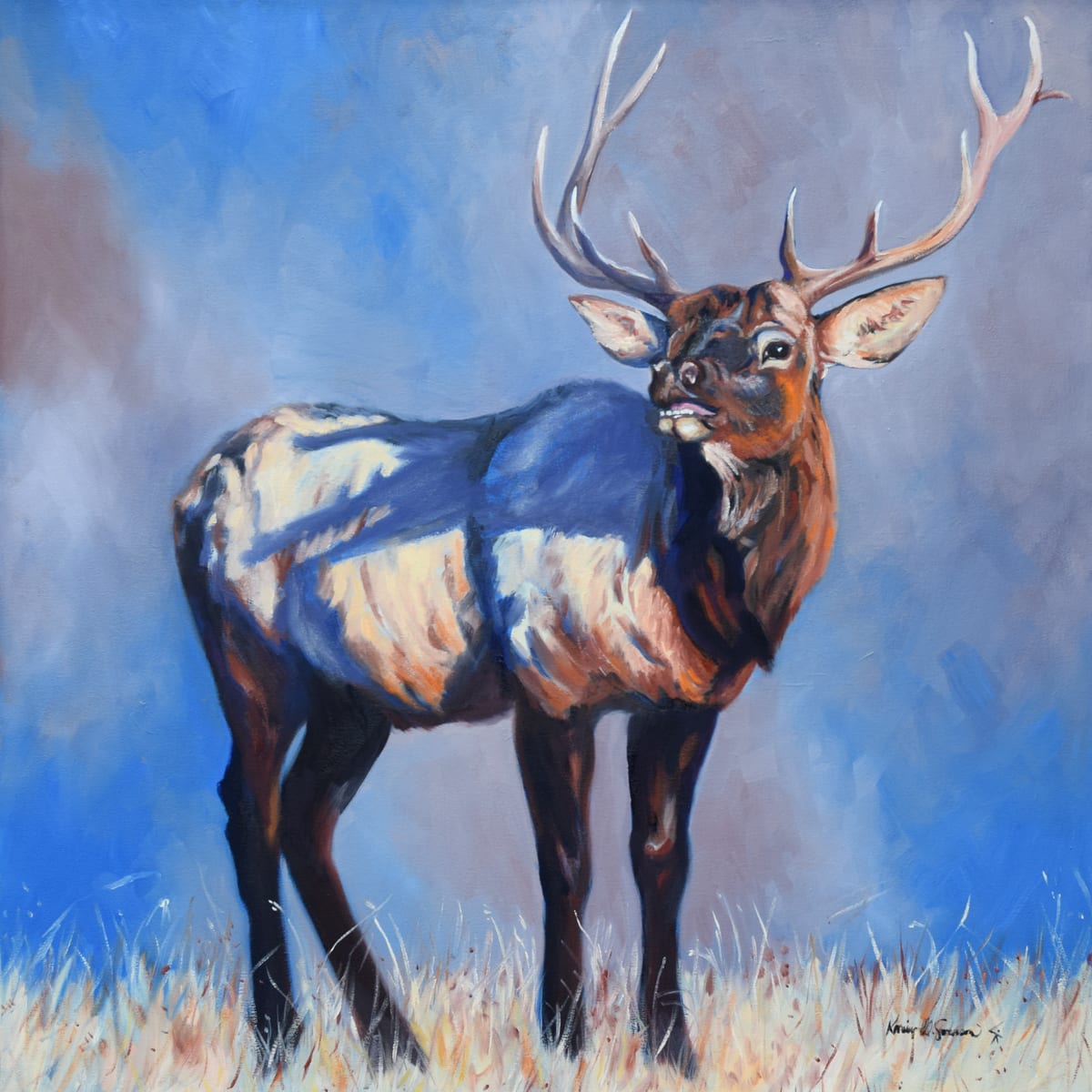 The Bugler (bull elk) by Karine Swenson 