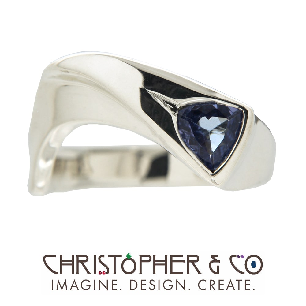 CMJ G 21143  Sterling Silver ring set with tanzanite designed by Christopher M. Jupp  Image: CMJ G 21143  Sterling Silver ring set with tanzanite designed by Christopher M. Jupp