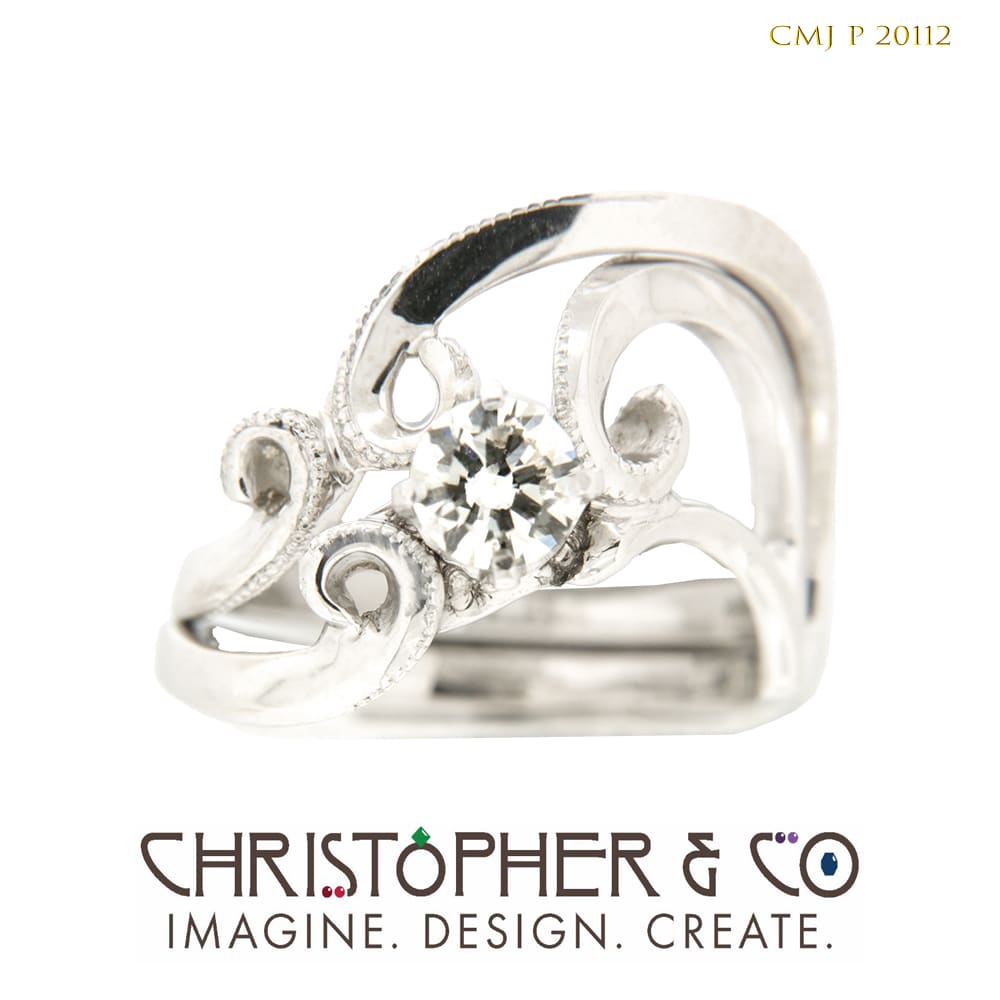 CMJ P 20112 White Gold engagement & wedding rings designed by Christopher M. Jupp by Christopher M. Jupp 