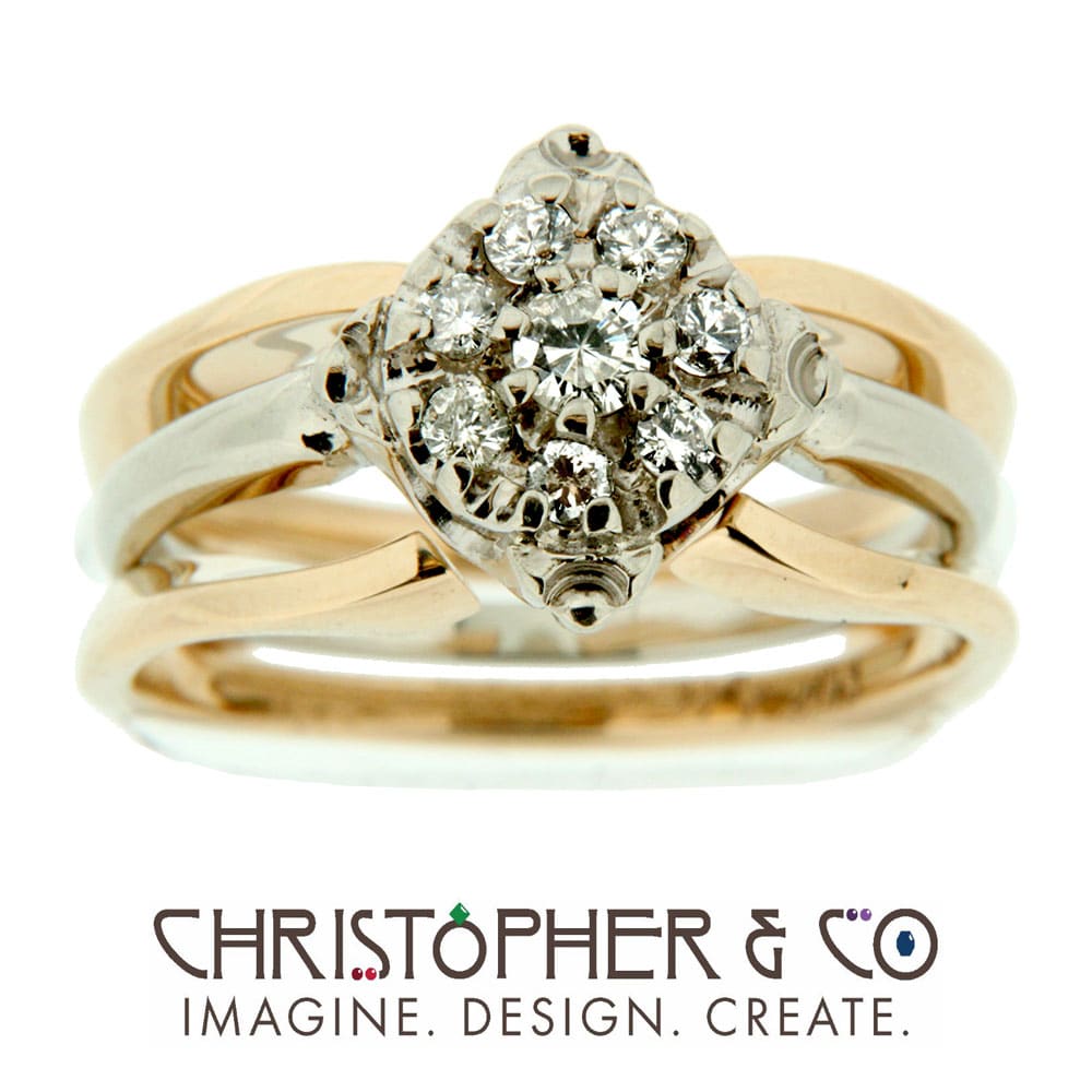CMJ S 13190    Gold ring set with diamonds designed by Christopher M. Jupp.  Image: CMJ S 13190    Gold ring set with diamonds designed by Christopher M. Jupp.