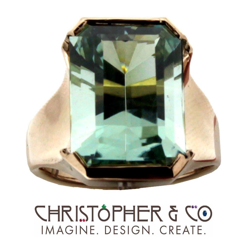 CMJ T 13150    Gold ring set with tourmaline designed by Christopher M. Jupp.  Image: CMJ T 13150    Gold ring set with tourmaline designed by Christopher M. Jupp.