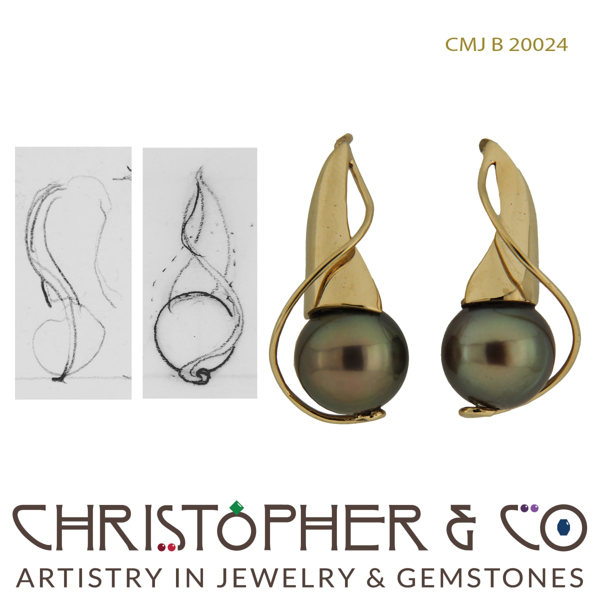 South Sea Pearl Earring Pair 