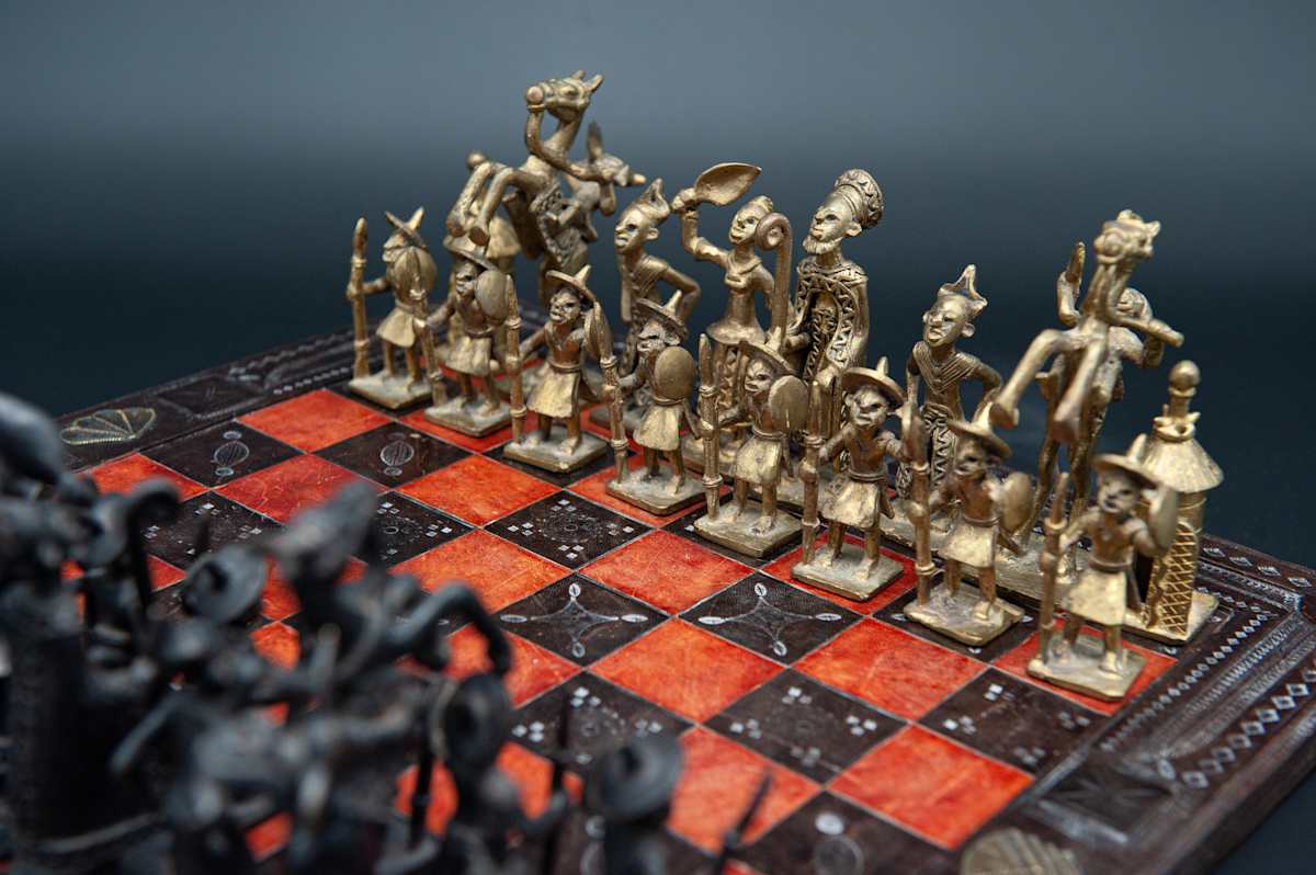Chess Board & Pieces, Image 1.