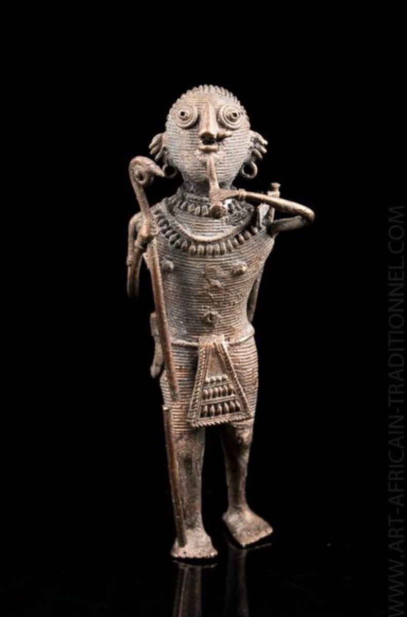 Figurine of Akan Jürg Artwork from | of collection the Archive Wittwer Dignitary Ashanti