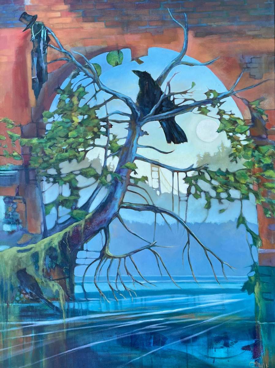 A Raven Led Me There (Reproductions available) by C Mawle 