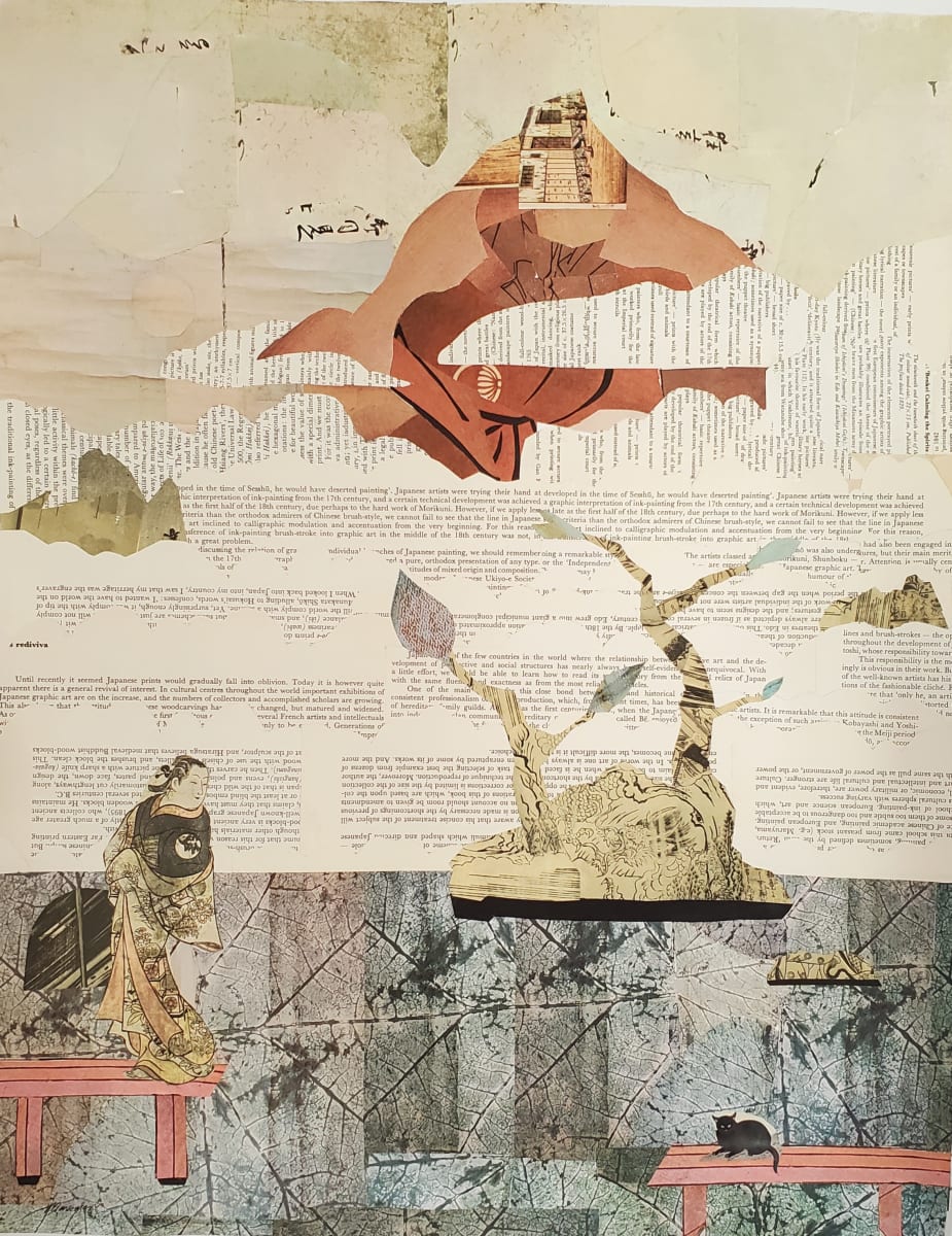 A Mountain, A Woman And A Cat by Lori Markman 