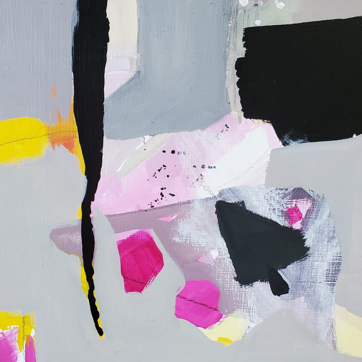 Abstract in Pink, Grey and Black, Image 1.