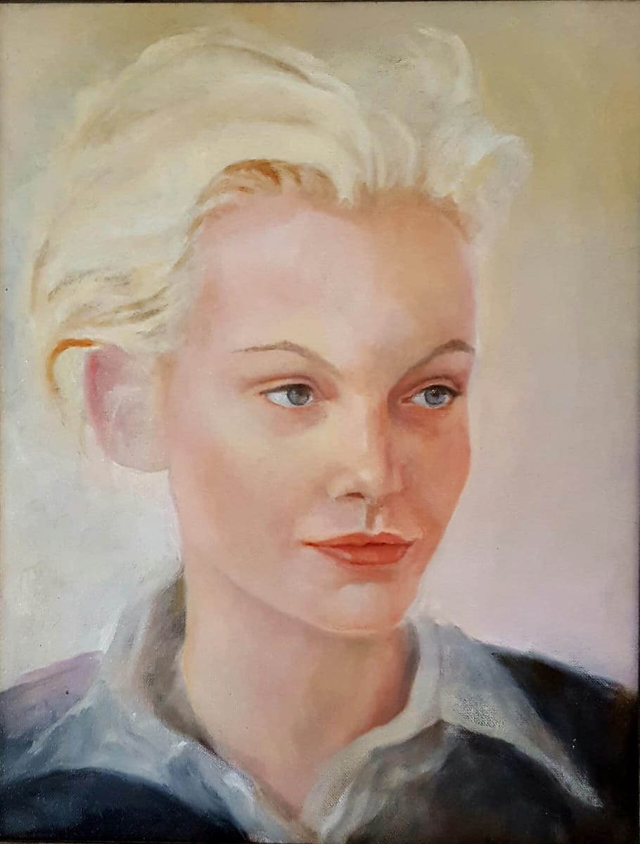 Young Woman with Blond Hair 