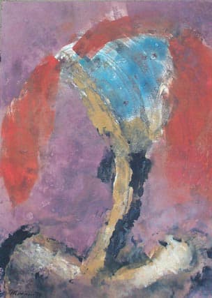 Self Portrait with Red Pony Tails, Image 1.