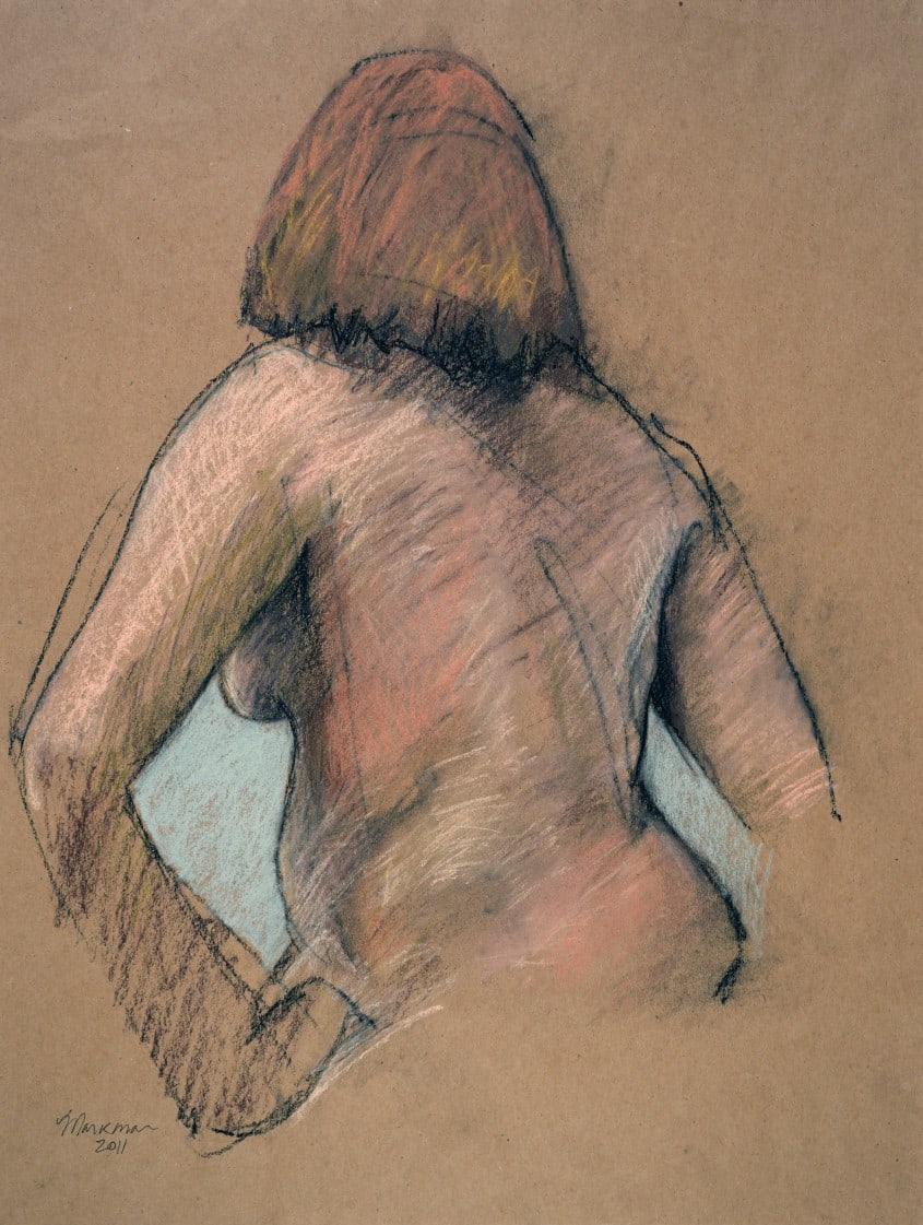 Female Nude Figure Drawing, No. 100 by Lori Markman 