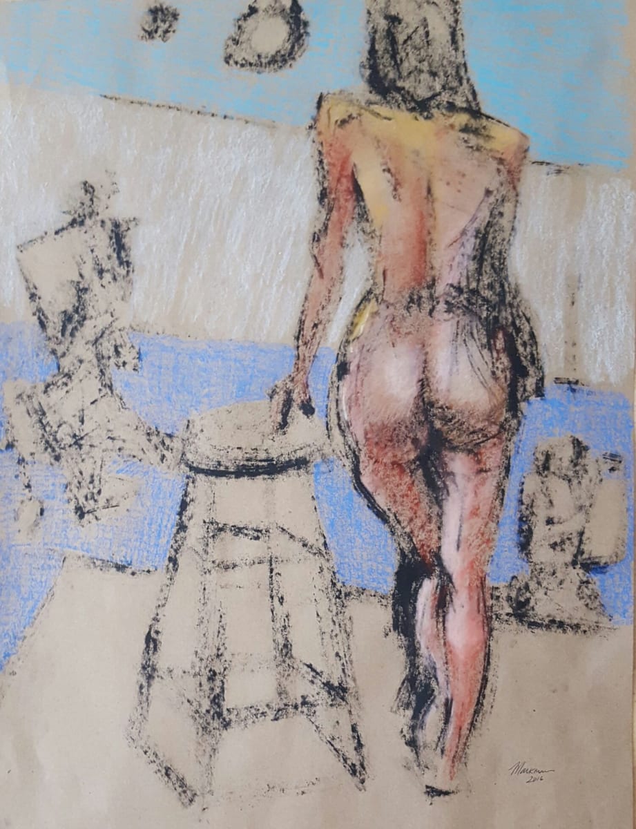 Female Nude Figure Drawing, No. 140 
