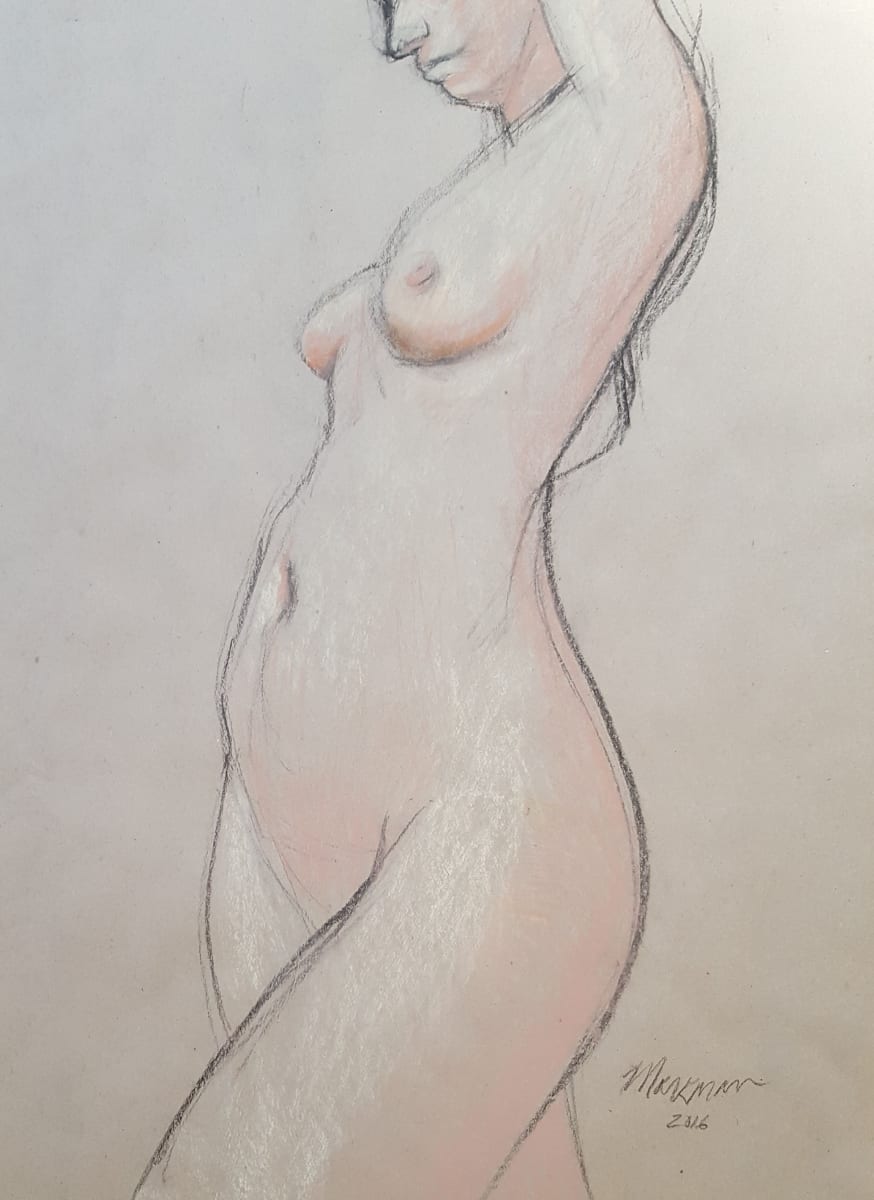 Female Nude Figure Drawing, No. 155 