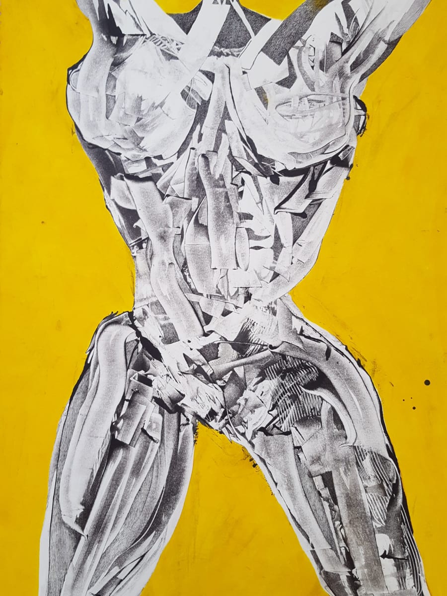 Woman with Yellow Background 