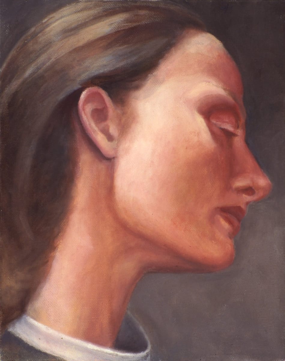 Young Woman Reflecting, Image 1.