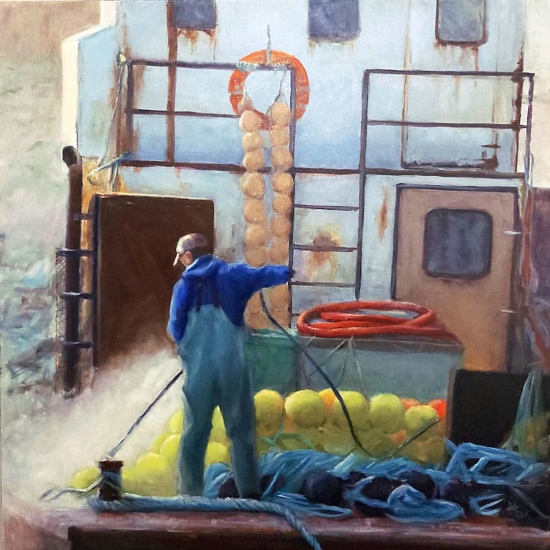 Hosing Down the Jail Islander by Dale Cook, Image 1.