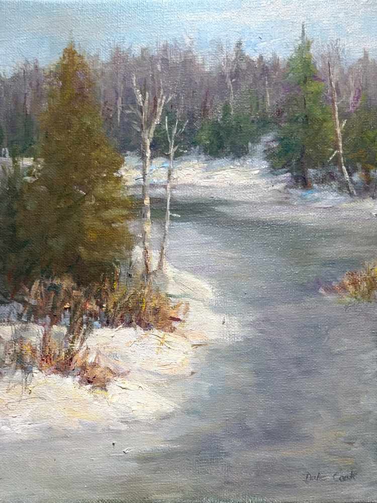 Capturing The Season by Dale Cook  Image: Capturing The Season by Dale Cook, Oil on Canvas 9x12 framed