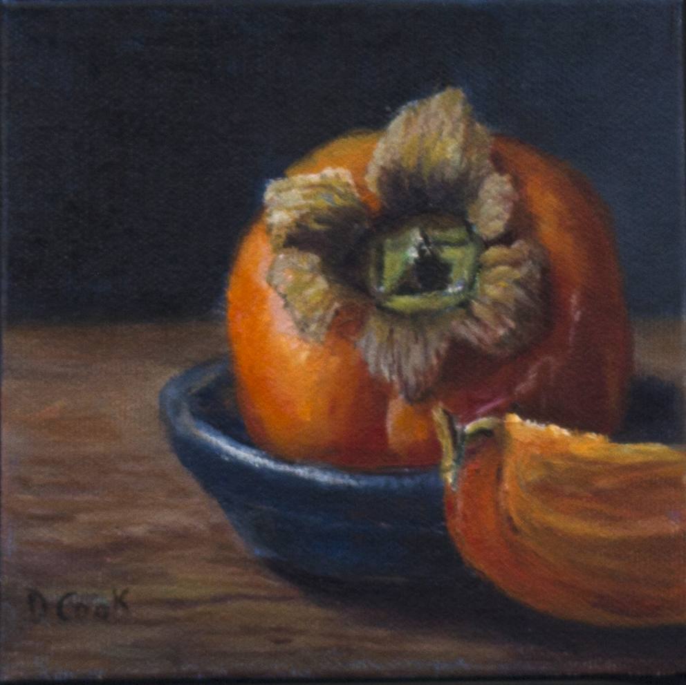 Still Life - Persimmon by Dale Cook  Image: Dale Cook, Still Life - Persimmon