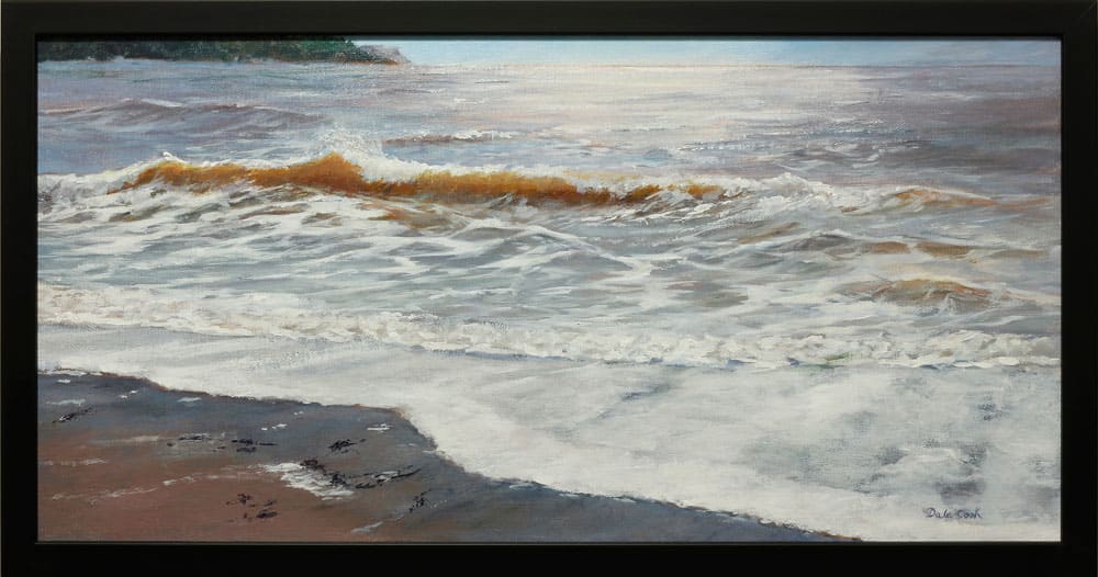 Sand, Sea and Sky by Dale Cook  Image: Sand, Sea and Sky Acrylic on canvas framed
