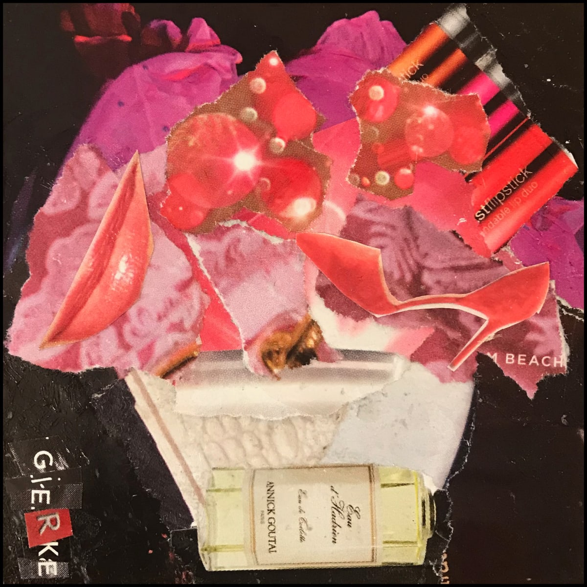 White with Tutti Frutti 