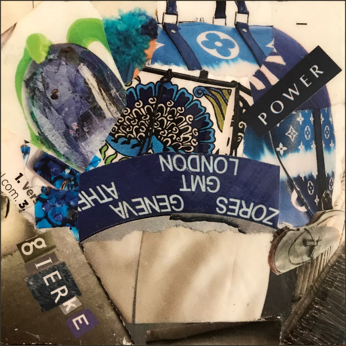 White With Blue Visions by Vera Gierke 