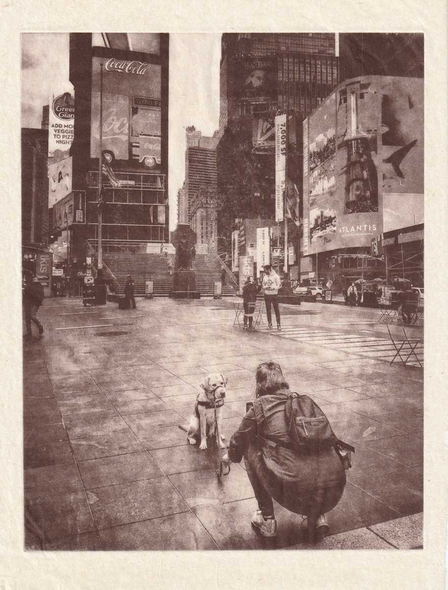 Times Square During Covid 2/10 by Vera Gierke 