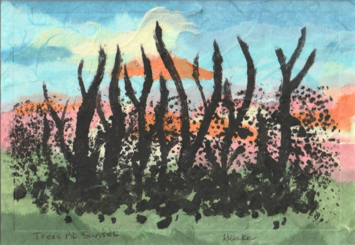 Trees At Sunset by Vera Gierke 