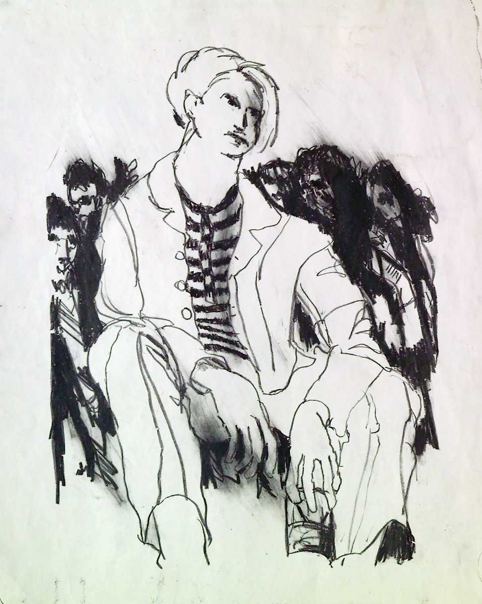 Woman Drinking, Image 1.