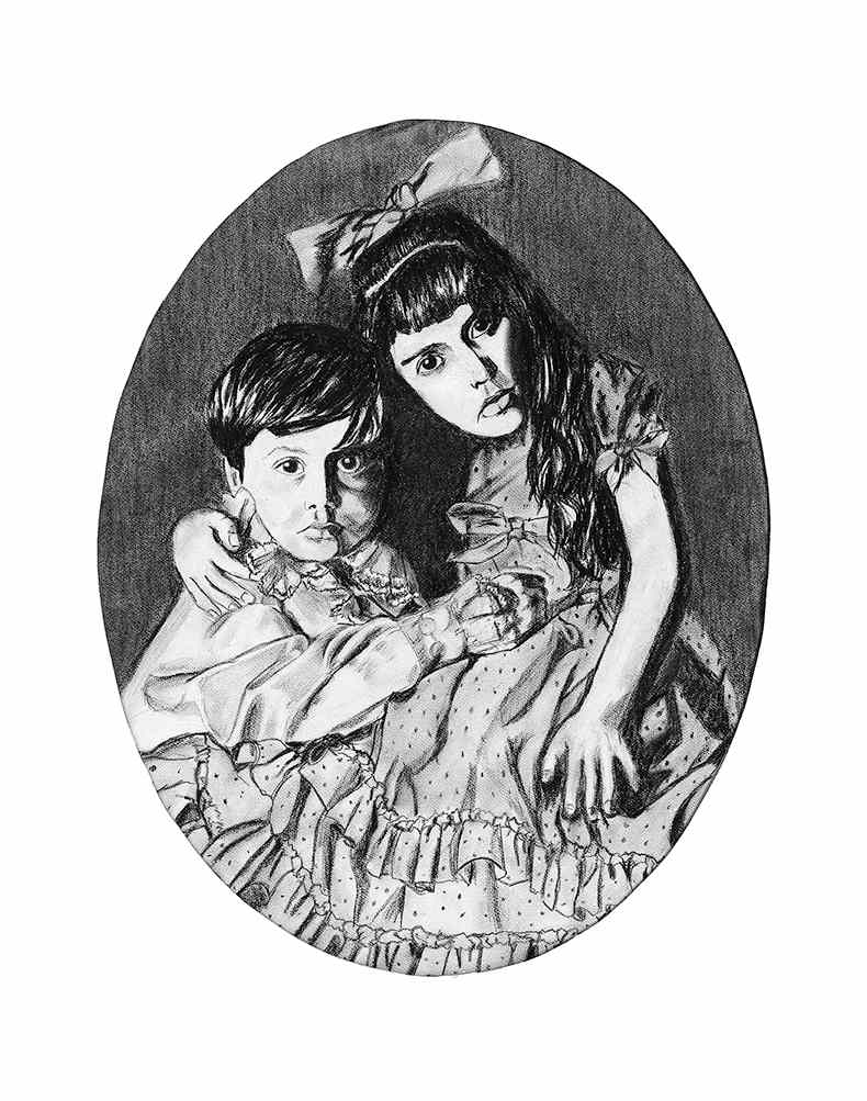 Brother and Sister  Image: Little Brother and Sister for a Mother