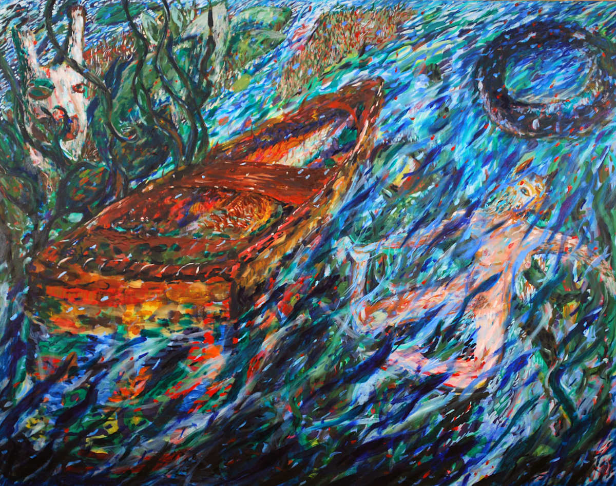 Woman Diving Deep, Image 1.