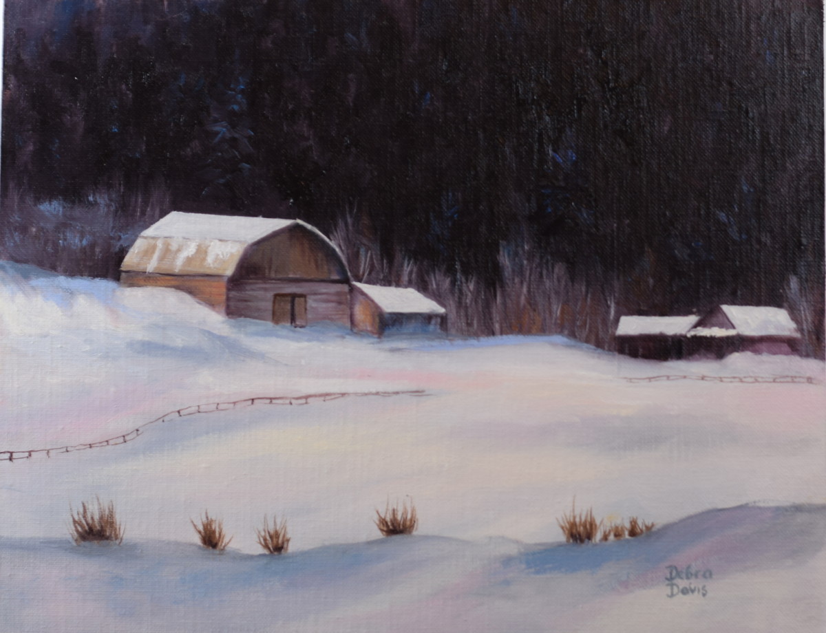 Snowy Evening by Debra Davis 