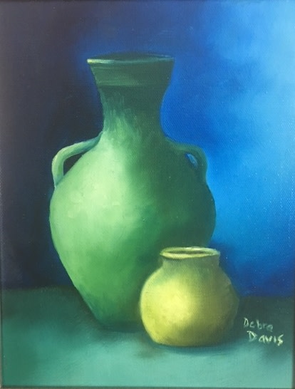 Green Pot by Debra Davis 