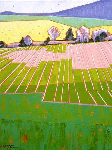 Pink Rows by Sarah Gayle Carter, Image 1.