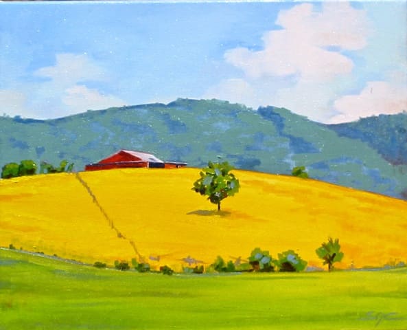 Red Barn Over the Edge, Image 1.