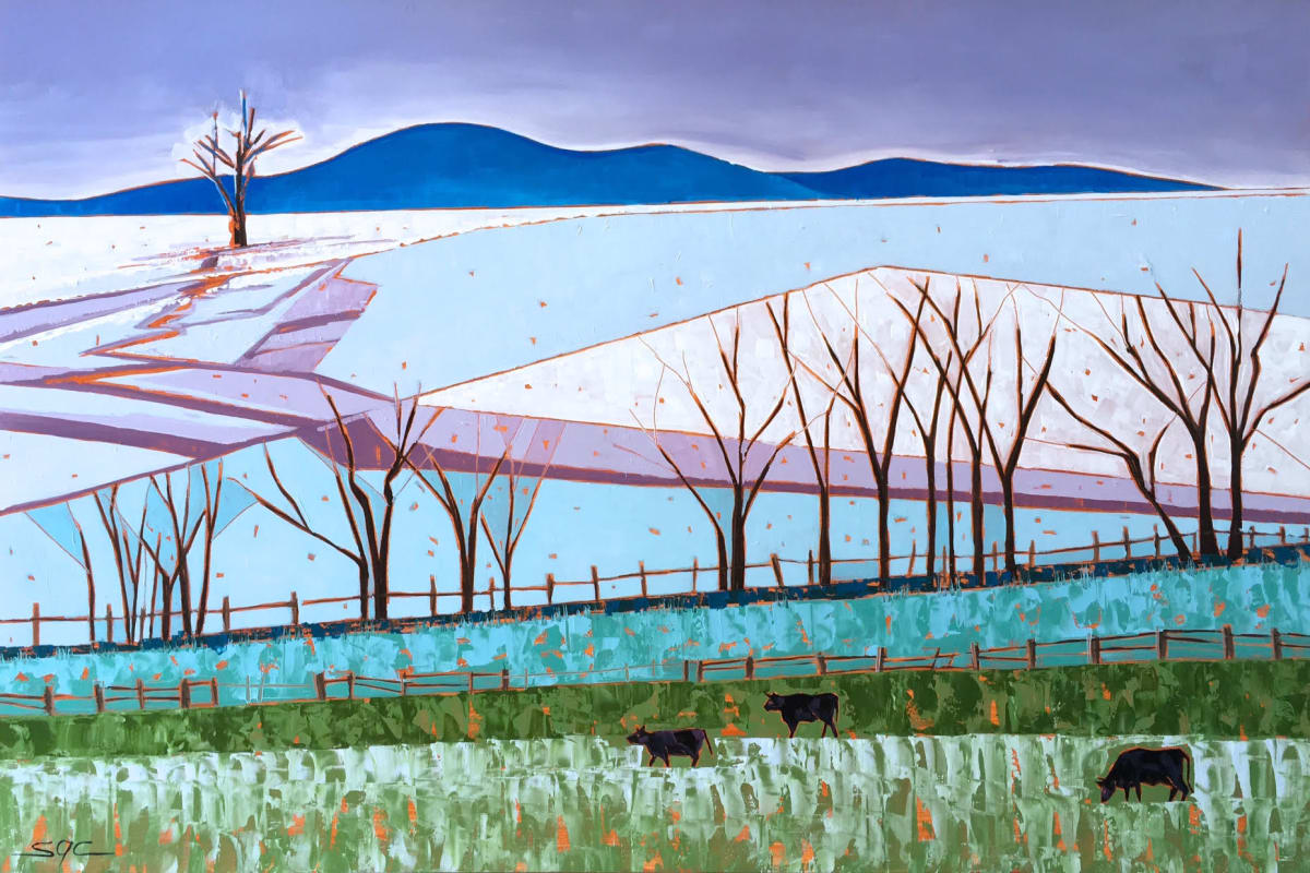 Rhapsody in Blue, with Cows #2, also with Cows, Image 1.