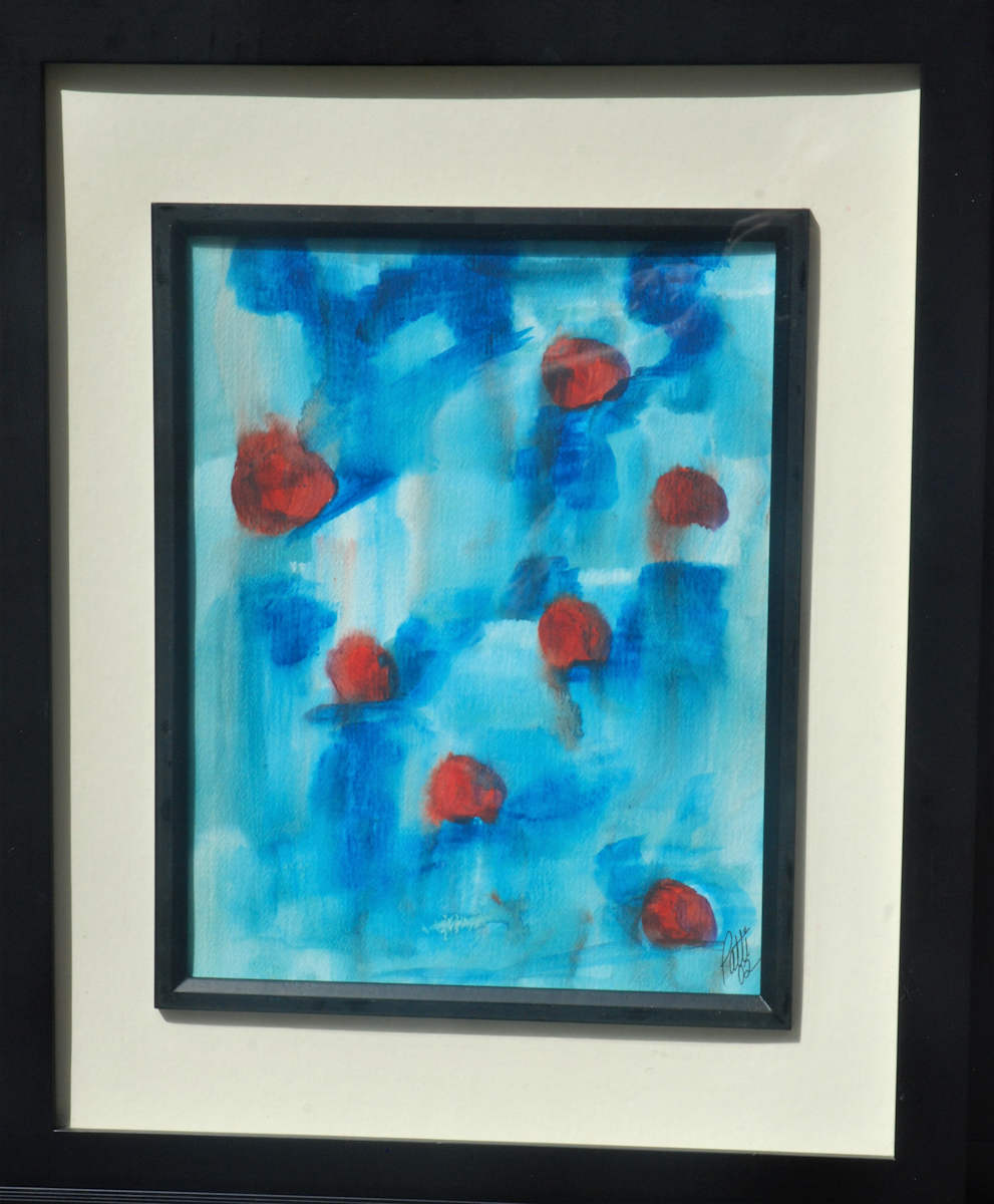 1st DATE by Patti Cooprider  Image: 1st DATE in Heavy Black Frame under Glass