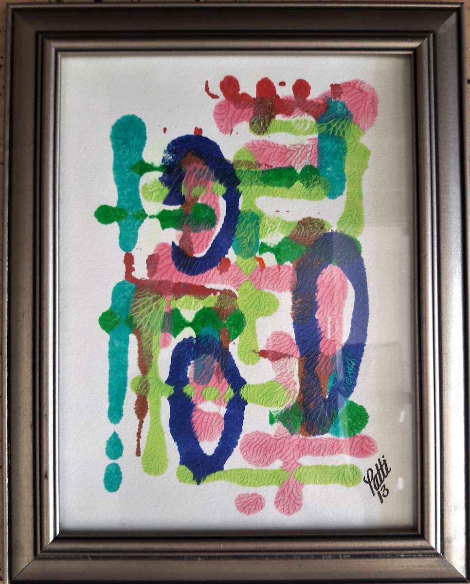 BLUE RINGS by Patti Cooprider  Image: BLUE RINGS in Silver Frame