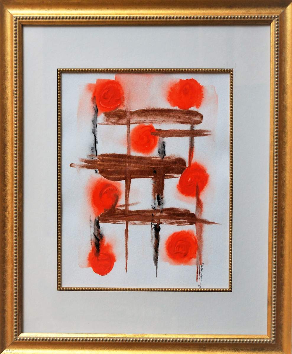 LEVELING UP by Patti Cooprider  Image: LEVELING UP (In glass frame, matted)