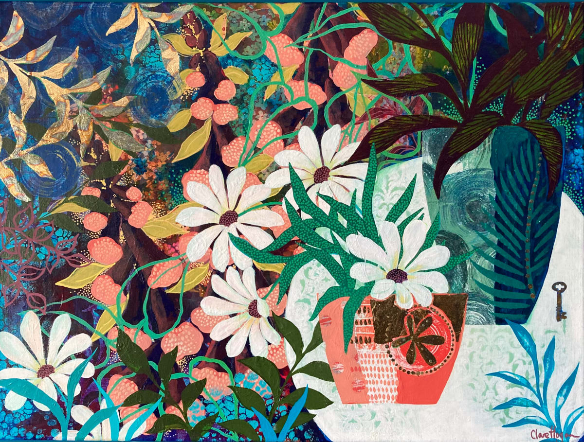 Kitty by Clare Hogan  Image: Foxgloves and foliage! 