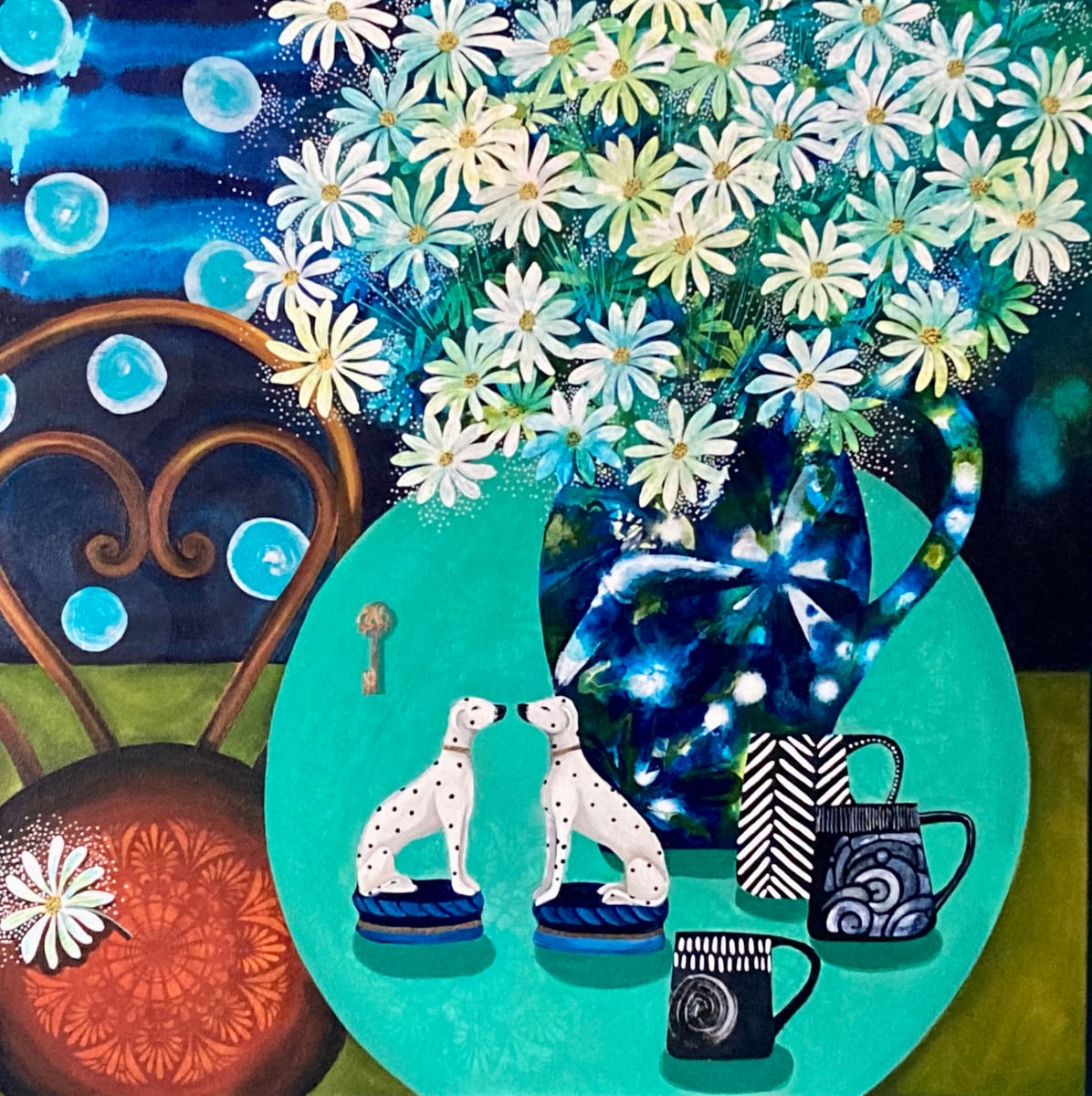 Daisies and Dogs by Clare Hogan 