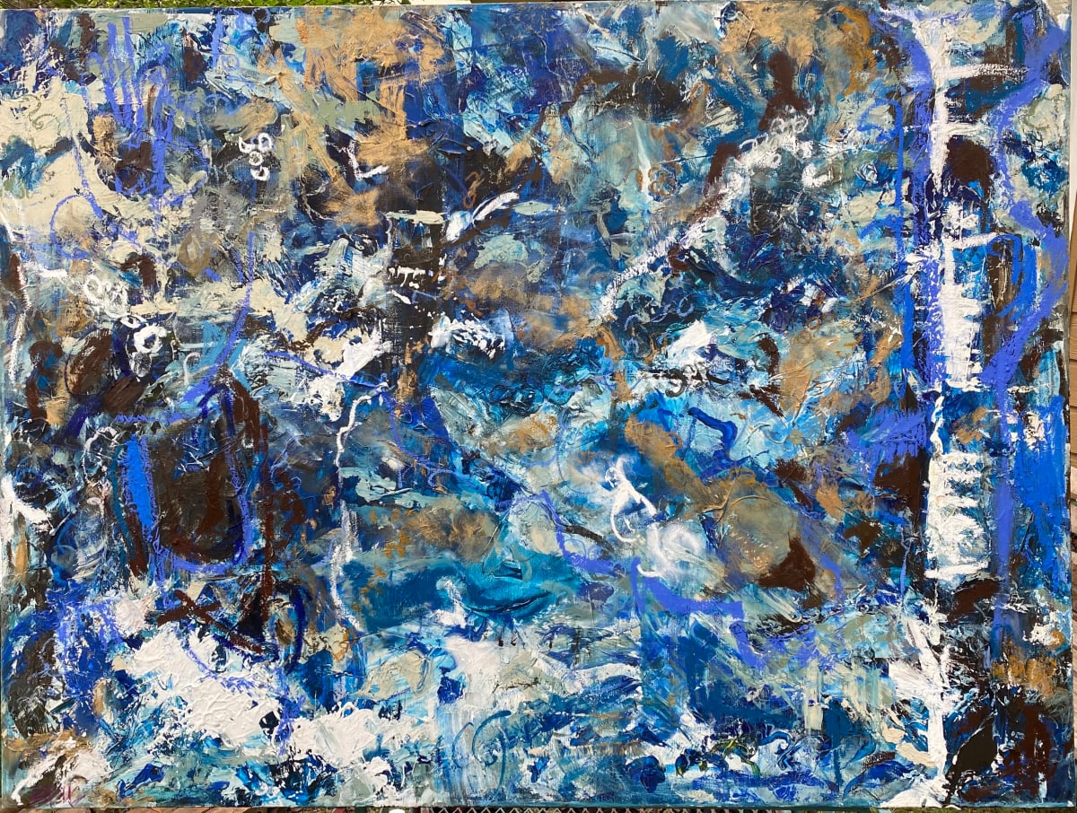 Blue 2 by Rhonda Bell Studio 