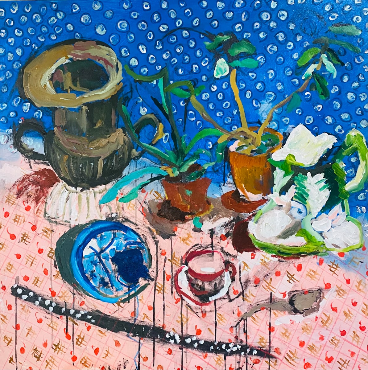 Bunny Pitcher & Spoon by Rhonda Bell Studio 