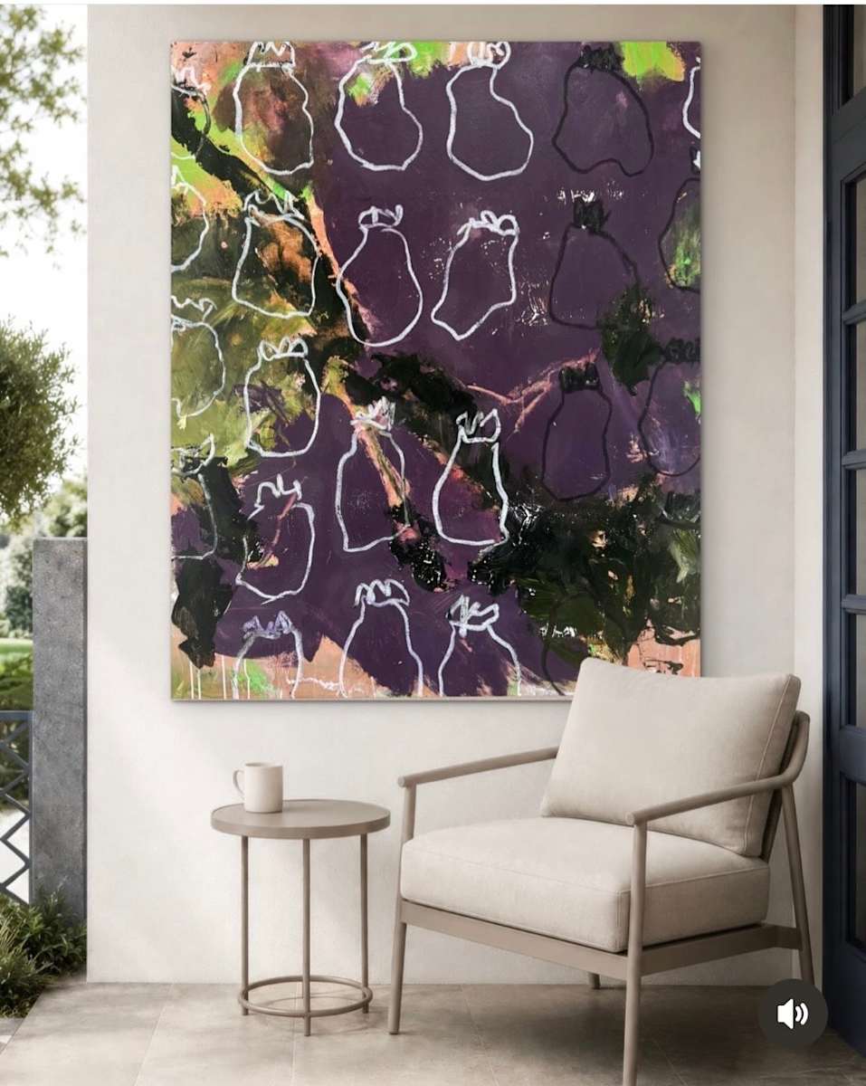 Crown Me Aubergine by Rhonda Bell Studio, Image 1.