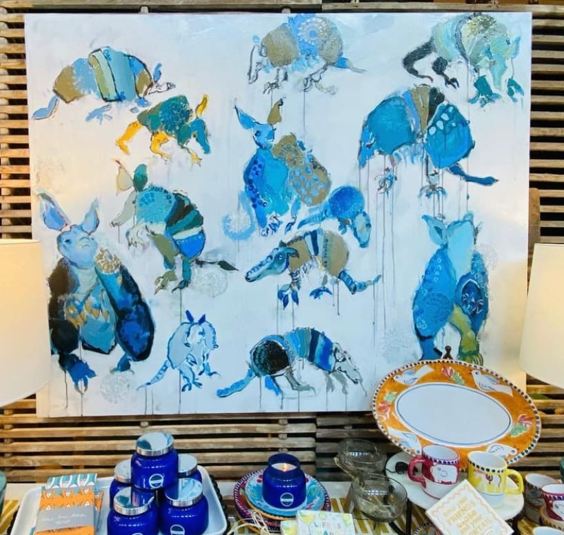 Armadillo Party by Rhonda Bell Studio, Image 9.