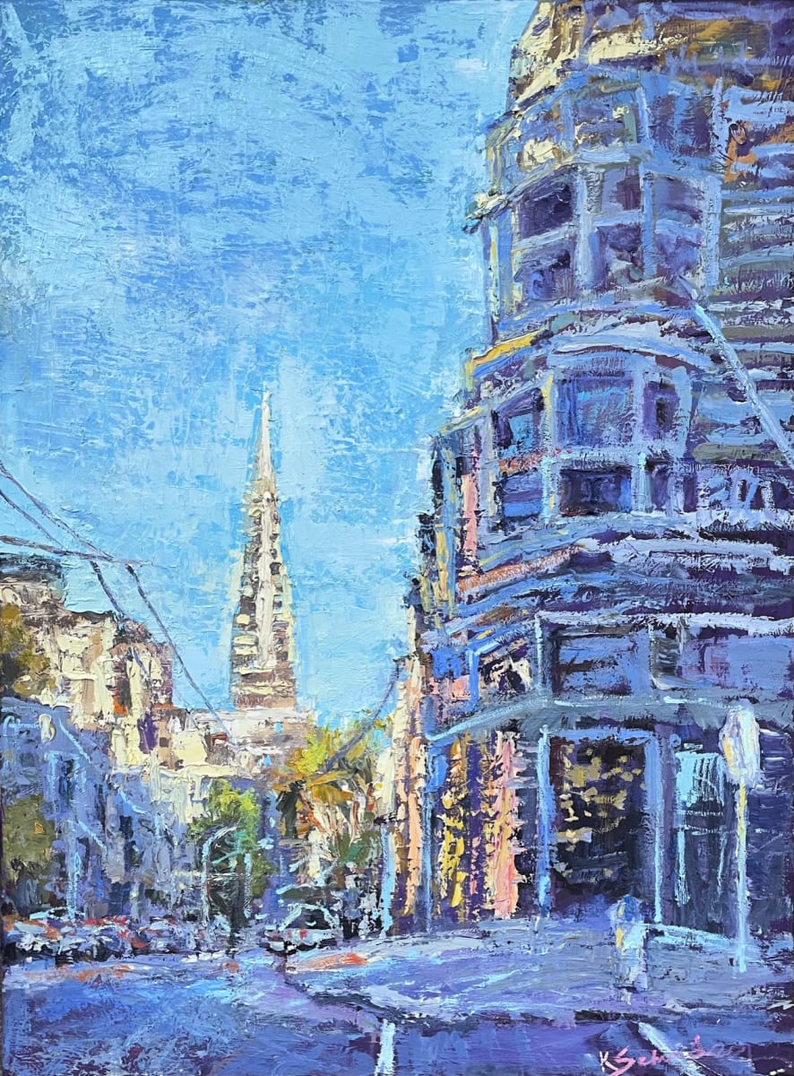 San Francisco Evening  Image: San Francisco in the evening. Oil on canvas. 