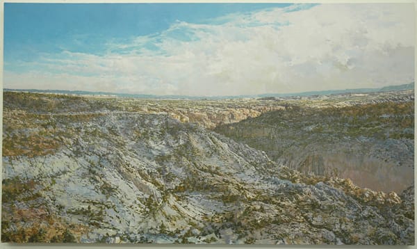 Boulder Road by Bruce Marsh  Image: In the James Western Art Museum, St Petersburg. From SE Utah, 50 mi North of the Grand Canyon.