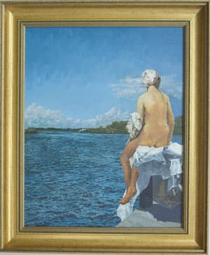 Ingres  Bather,  Ruskin by Bruce Marsh  Image: "Ingres Bather" On my dock in Ruskin
