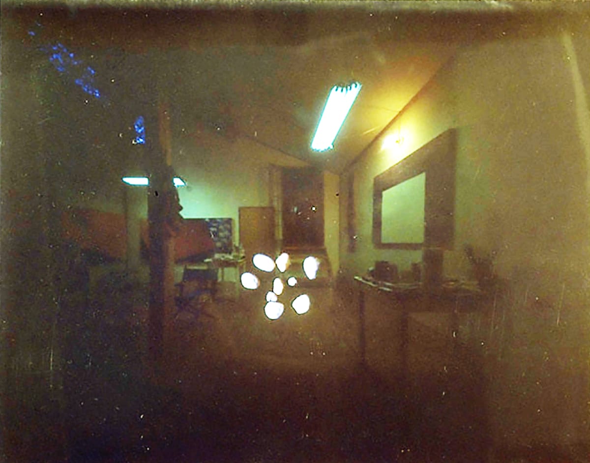 Cibachrome Pinhole 3 by Bruce Marsh  Image: A Double Exposure Pinhole. From cabin in NC.
