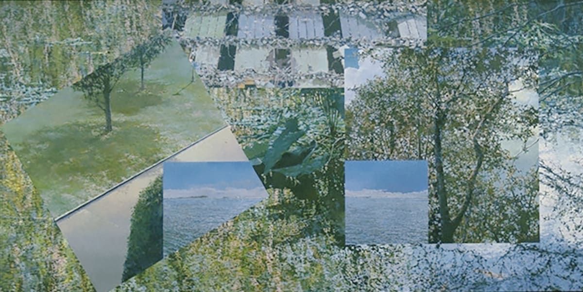 RIVER, RUIN, TREES 